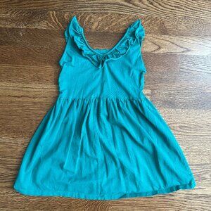 Teal Tank Ruffle Eden Dress for Girls Size XS